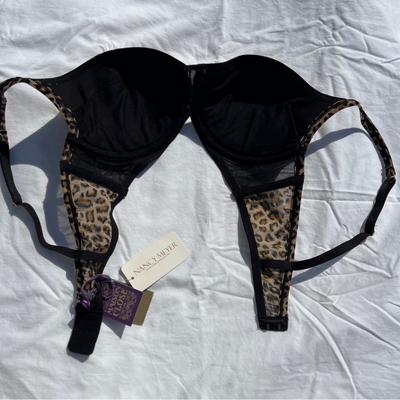 NWT Maison Close Suite Fatale Leopard Print Push Up Bra, 36C - Picture 8 of 15